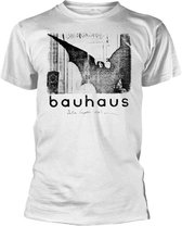 Bauhaus Heren Tshirt -XXL- Bela Lugosi's Dead Single Wit