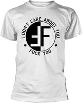 Fear Heren Tshirt -M- I Don't Care About You Wit