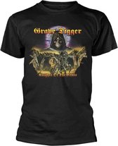 Grave Digger Heren Tshirt -L- Knights Of The Cross Zwart