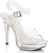 Fabulicious - COCKTAIL-508MG Sandaal met enkelband - US 8 - 38 Shoes - Transparant