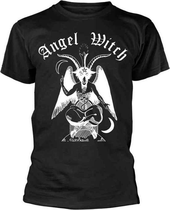 Spiral Baphomet T-Shirt Uomo – Nero, 100% Cotone, Regular Fit, Taglia S – Abbigliamento Rock Horror