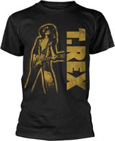 T. Rex Heren Tshirt -S- Guitar Zwart