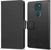Cazy Motorola Moto E7 Plus hoesje - Book Wallet Case - zwart