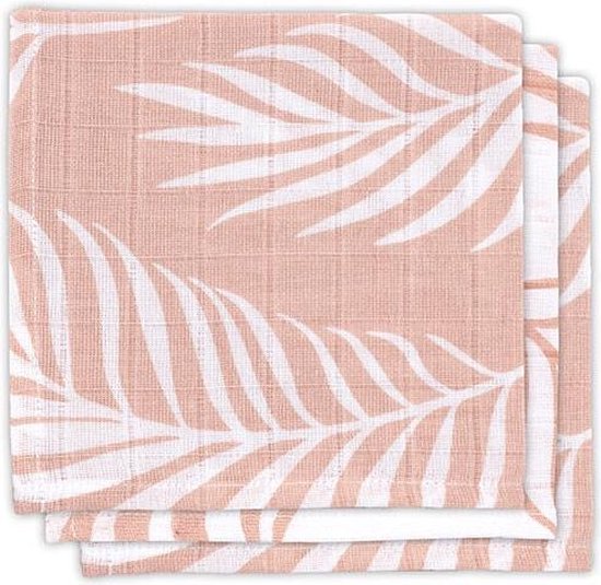 Jollein Monddoekjes Hydrofiel - Nature - Pale Pink - 3 Stuks