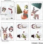 Muurstickers/Raamstickers -  Kerst/Winter Stickers  - Optie 2