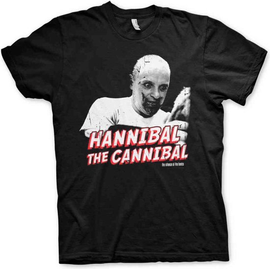 The Silence Of The Lambs Heren Tshirt -5XL- Hannibal The Cannibal Zwart