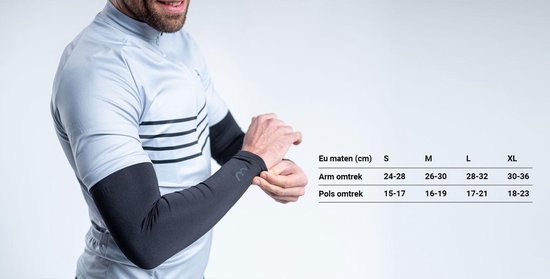 BBB Cycling ComfortArms Armstukken Wielrennen - Thermo Materiaal - Armwarmers Fiets 5-15 ℃ - Zwart - Maat XL - BBW-92 - BBB cycling