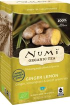 Groene Thee - Cafeinevrije - Decaf Ginger Lemon van Numi (3 doosjes thee)