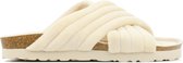 Mace Vrouwen Canvas    Harde zool  Pantoffels / open Sloffen - M1051 - Beige - Maat 41