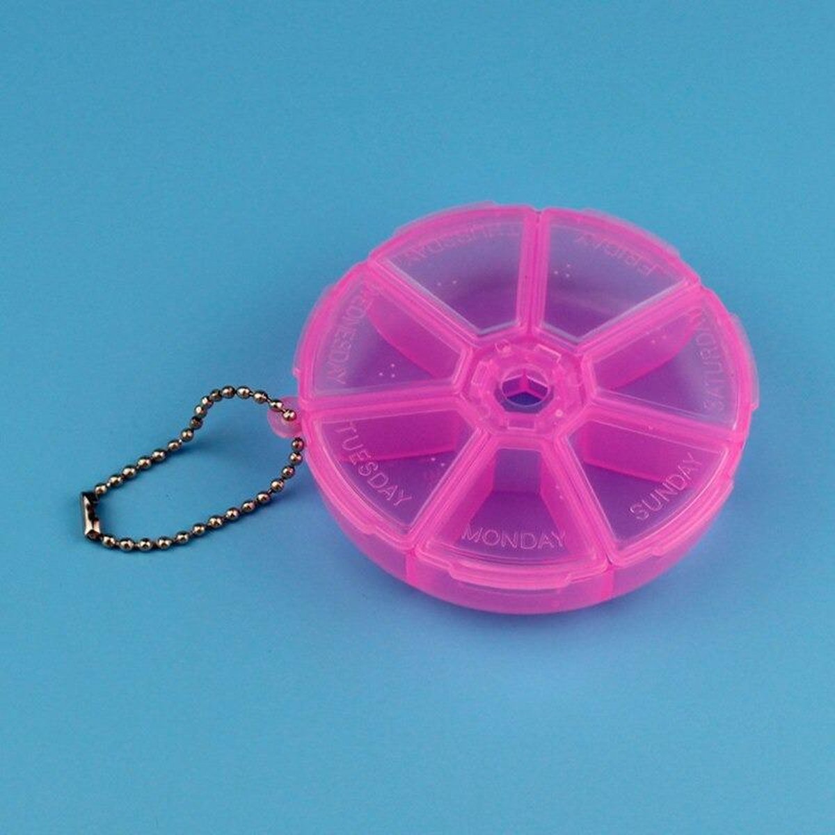 Goedkoopste Pillendoosje - Medicijndoosje - Reizen - Vakantie - Geneeskunde - Opbergdoos - Tablet Dispenser - Wekelijks - Roze