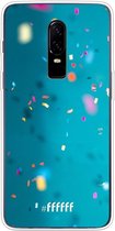 OnePlus 6 Hoesje Transparant TPU Case - Confetti #ffffff