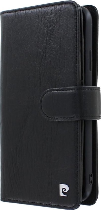 Etui Bookcase hoesje iPhone 12 Mini - Pierre Cardin - Zwart Cuir
