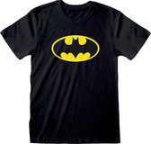 DC Comics Batman Heren Tshirt -S- Logo Zwart