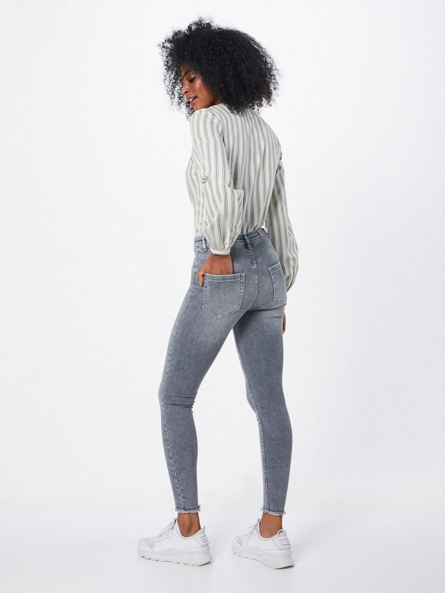 ONLY Women's Skinny Jeans Onlblush Mid Sk Ank Raw Jns Rea0918 Noos