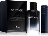 Sauvage by Christian Dior   - Gift Set - 100 ml Eau De Toilette Spray + 10 ml EDT Spray Refillable