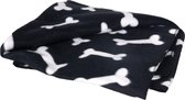 Couverture pour chien Karlie Flamingo Fleece - 100x70 cm - Noir