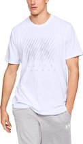 Under Armour Heren Branded Big Logo T-shirt Wit