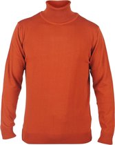 Enrico Polo - Heren pullover met colkraag - Cognac