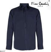 Pierre Cardin - Heren Overhemd - Stretch - Navy