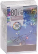 LED-verlichting 80 LED's - multicolor - op batterij