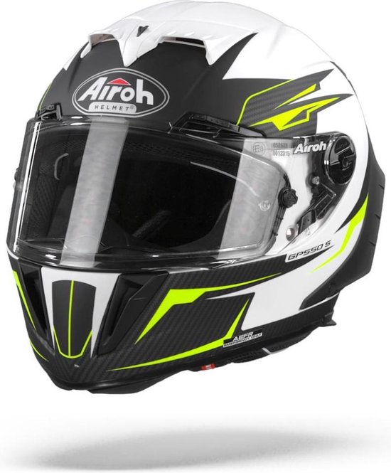 Airoh GP550 S Venom White Matt Full Face Helmet M | bol.com