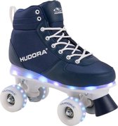 Hudora Rolschaatsen Blauw met LED, Maat 37-38