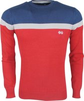 Crosshatch - Heren Trui - Model Lumbert - Blauw/Rood