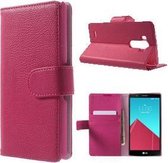 Telefoonhoesje - Book Case - Geschikt Voor LG G4 - Roze