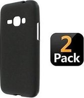 Telefoonhoesje - Back Cover - Geschikt Voor Samsung Galaxy J1 (2016) - Zwart