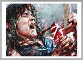 Poster - Eddie Van Halen Painting - 51 X 71 Cm - Multicolor