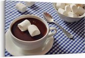 Schilderij - Hot chocolate with marshmallows — 100x70 cm