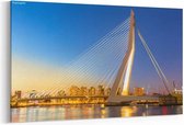 Schilderij - Erasmusbrug over de Maas — 90x60 cm