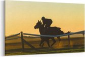 Schilderij - Race horse jockey — 90x60 cm