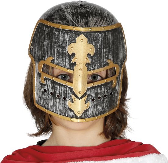 Fiestas Guirca Ridderhelm Middeleeuwen Junior Zwart One-size