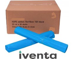 Afvalzak Sterko HDPE Blauw T25 - 140L