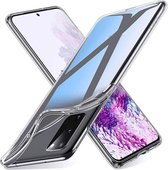 Flexibele achterkant Silicone hoesje transparant Geschikt voor: Samsung Galaxy S20