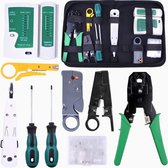 Netwerk Tester - UTP tester - Set - RJ45 - Cat6 - Ethernet kabel - Internet kabel - UTP kabel - Rj45 Krimptang - LSA Tang
