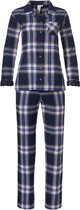 Geruite doorknoop pyjama flanel