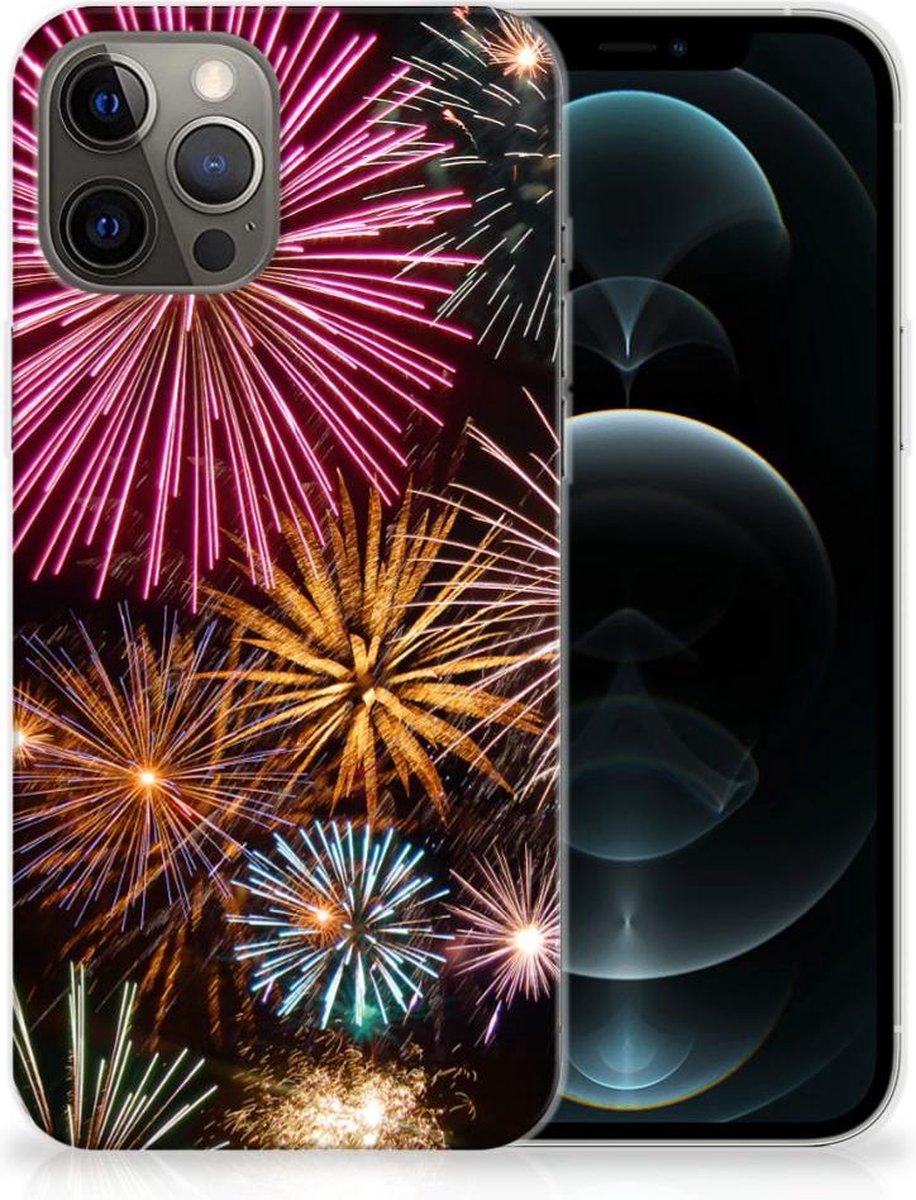TPU Hoesje voor iPhone 12 Pro Max Silicone Back Cover Vuurwerk