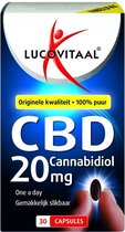 Lucovitaal CBD 20 milligram Cannabidiol Voedingsupplement - 30 capsules