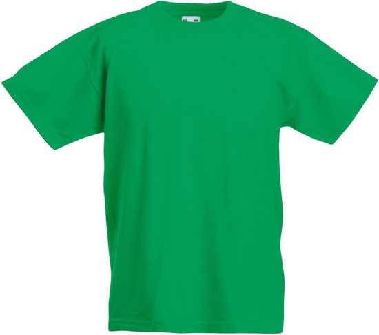 burgemeester Onderling verbinden rit Fruit Of The Loom Originele T-shirt met korte mouwen voor kinderen / kinder  (Kelly Groen) | bol.com