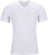 Fusible Systems - Heren Actief James and Nicholson T-Shirt met V-Hals (Wit)