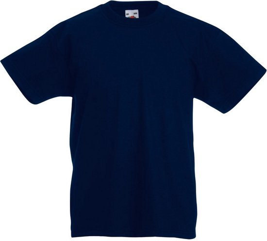Fruit Of The Loom Originele T-shirt met korte mouwen voor kinderen / kinder (Donker Marine)