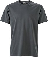 Fusible Systems - T-shirt de travail James and Nicholson pour hommes (gris foncé)