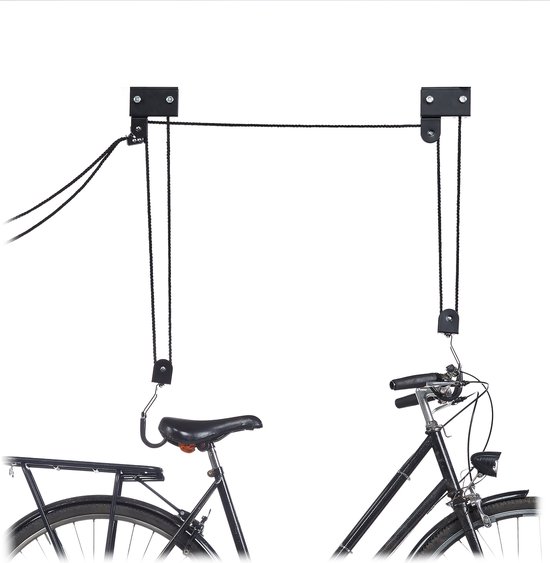 Support Vélo Ascenseur 20 kg Porte- Bicyclette Rangement Garage