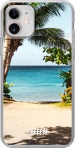 iPhone 12 Mini Hoesje Transparant TPU Case - Coconut View #ffffff