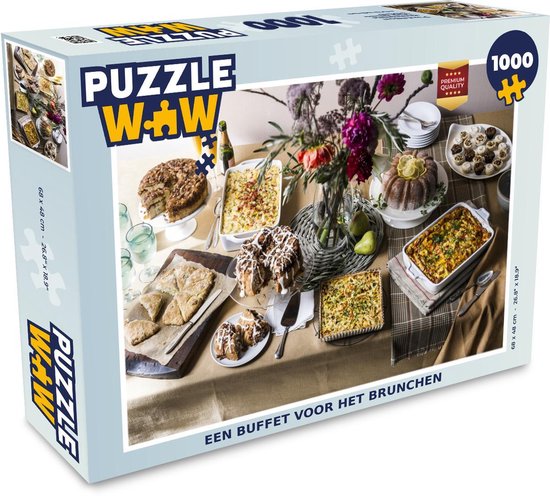 Puzzel Een buffet voor het brunchen - Legpuzzel - Puzzel 1000 stukjes  volwassenen | bol.com