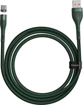 Baseus Zinc Magnetische USB-C 3A Fast Charging Data Kabel Groen