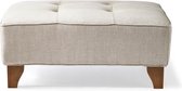 Radziwill Footstool Linen FabFlax