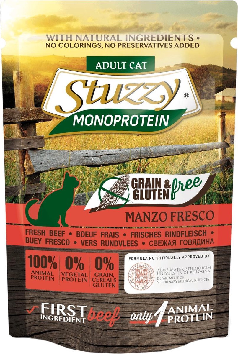 Stuzzy Stuzzy - Kattenvoer - Rund - Graan vrij - Volledig Natvoer - 16 x 85 gram